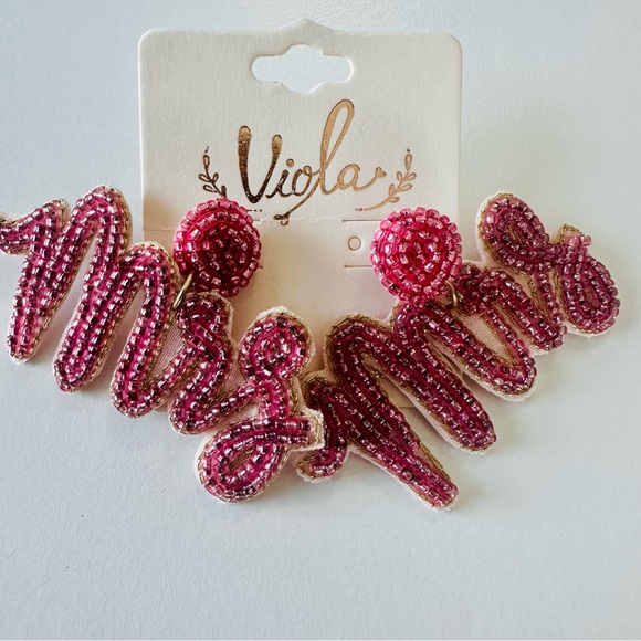 Mrs. Beaded Earrings NWT - Picture 9 of 11